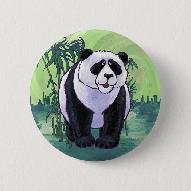 Panda Bärengeschenke und Zubehör Button (Vorderseite)
