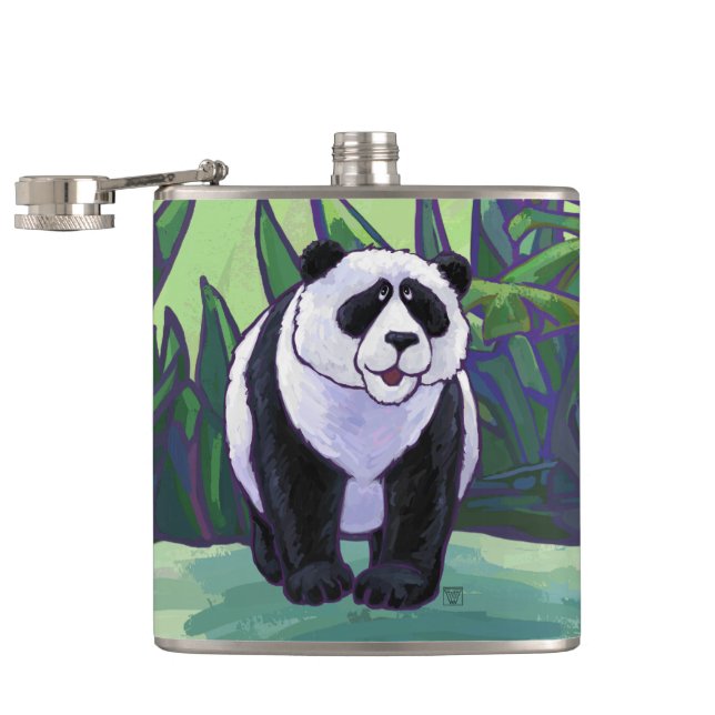 Panda Bärengeschenke und Zubehör Flachmann (Geöffnet)