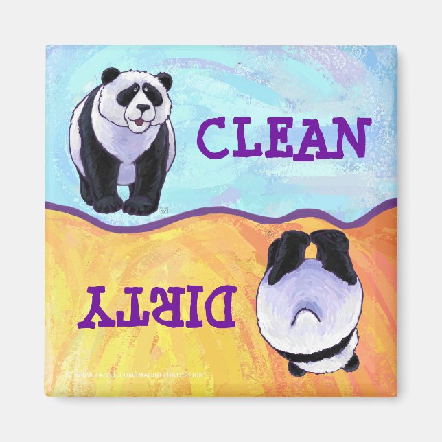 Panda Bärengeschenke und Zubehör Magnet (Vorne)