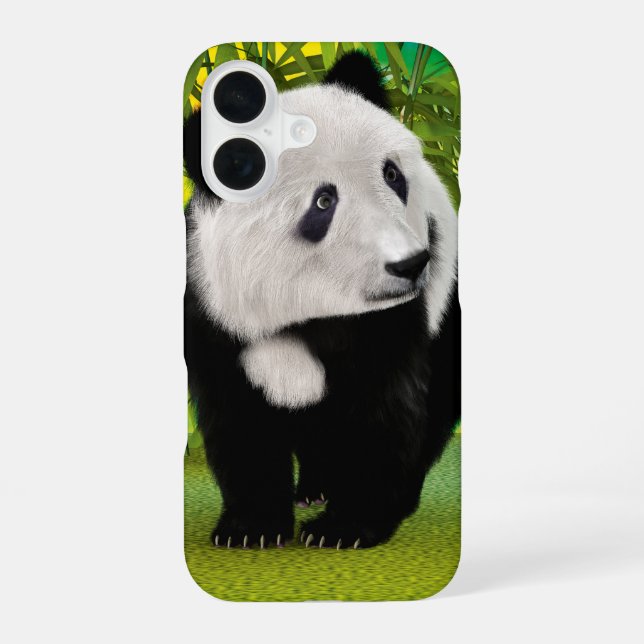 Panda-Bärenjunges iPhone 16 Hülle (Rückseite)