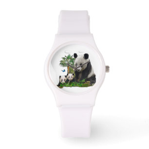 Panda-Bärenkunst Armbanduhr