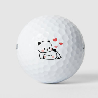 Panda Bärenpaar, Niedliche Bubu und Dudu-Schläger Golfball