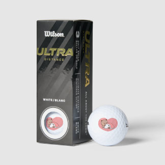 Panda-Bärenpaar, Niedliche Mochi-Pfirsichhugs Lieb Golfball