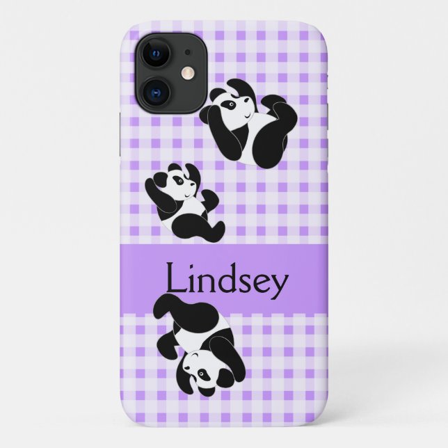 Panda-Bärn-Muster Case-Mate iPhone Hülle (Rückseite)