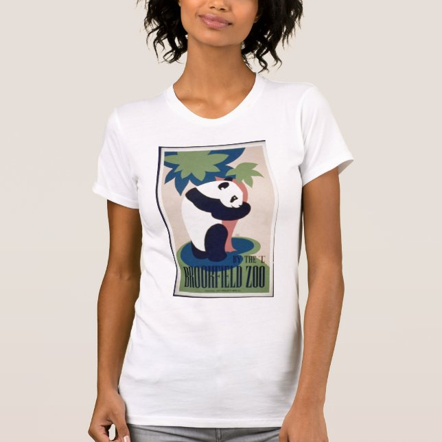 Panda-Bärn-Plakat-Shirt T-Shirt (Vorderseite)