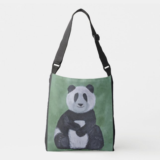 Panda-Bärn-Taschen-Tasche Tragetaschen Mit Langen Trägern (Vorderseite)