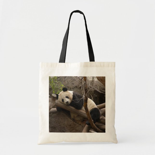 Panda-Bärn-u. Baby-Panda-Tasche Tragetasche (Vorne)