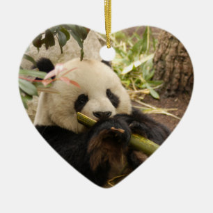 Panda-Bärn-Weihnachtsverzierung Keramikornament
