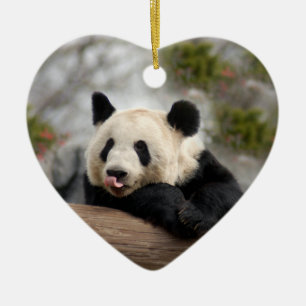 Panda-Bärn-Weihnachtsverzierungen Keramikornament