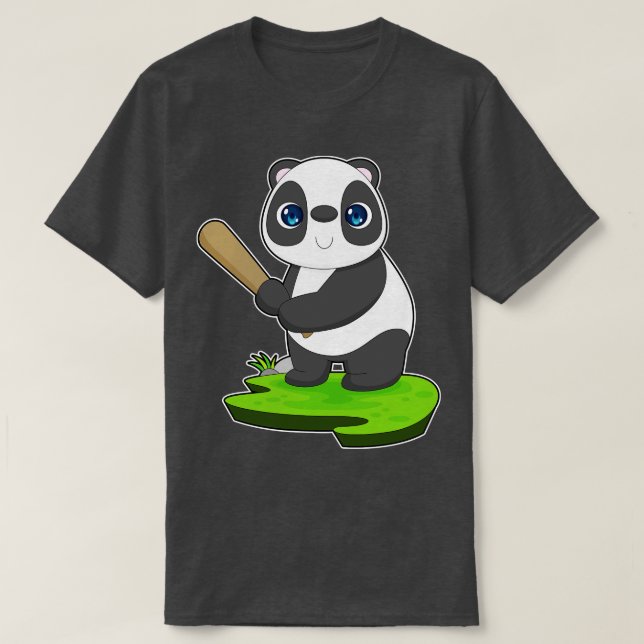 Panda Baseball Baseball T-Shirt (Design vorne)