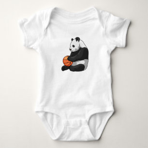 Panda Basketball-Spieler Basketball Baby Strampler