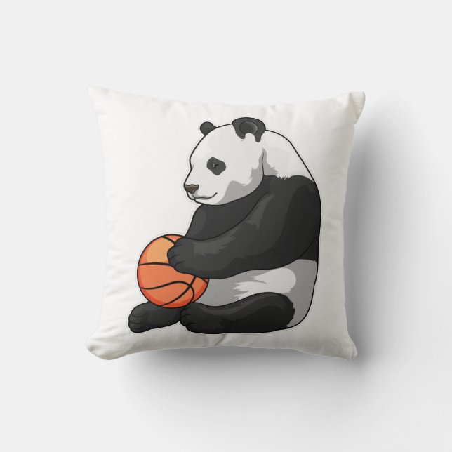 Panda Basketball-Spieler Basketball Kissen (Vorderseite)