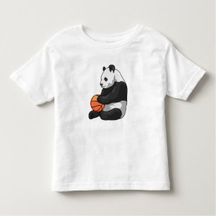 Panda Basketball-Spieler Basketball Kleinkind T-shirt