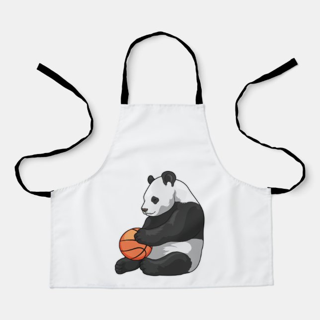 Panda Basketball-Spieler Basketball Schürze (Vorderseite)
