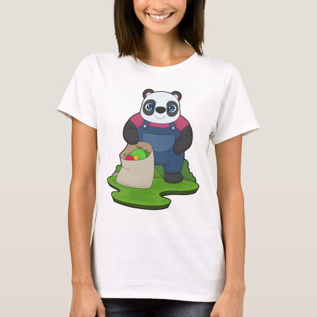 Panda-Bauer Obstfarm T-Shirt (Vorderseite)