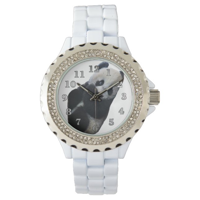 Panda Bear Armbanduhr (Vorderseite)