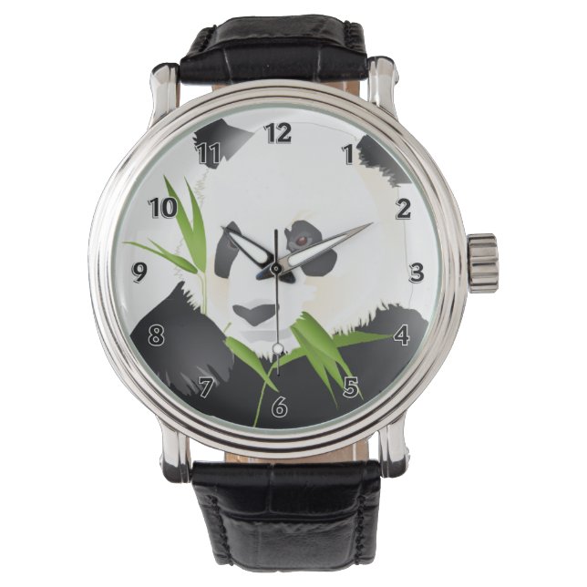 Panda Bear Armbanduhr (Vorderseite)
