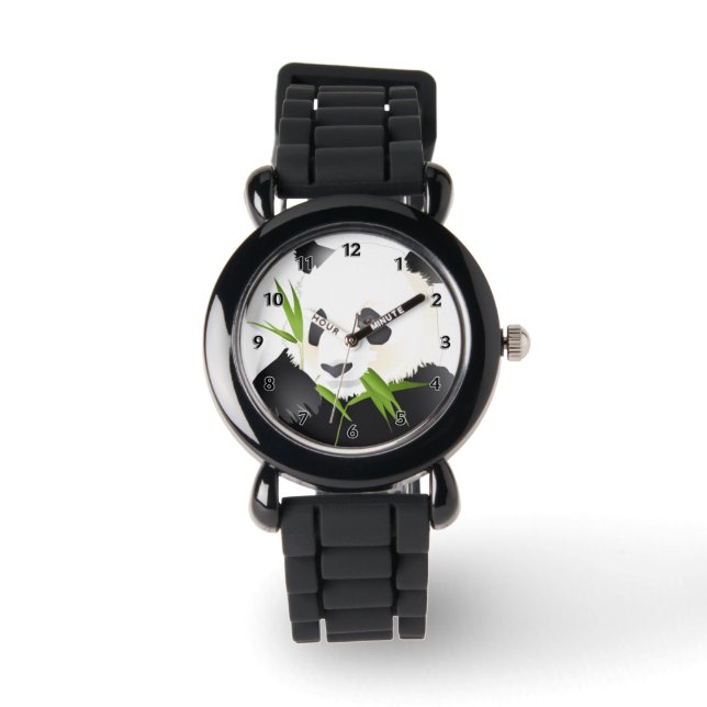 Panda Bear Armbanduhr (Vorderseite)