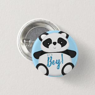 Panda Bear Baby Dusche Button