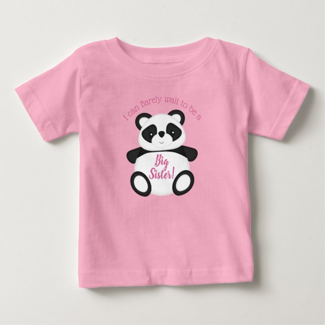Panda Bear Baby Dusche T-shirt (Vorderseite)