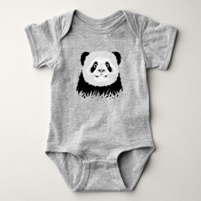 Panda Bear Baby Strampler (Vorderseite)