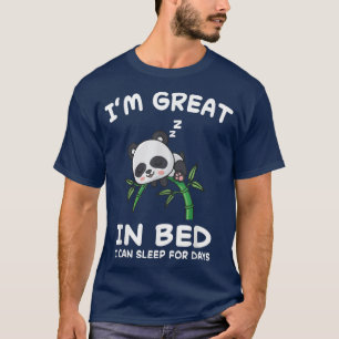 Panda Bear Bears Nickerchen Schlafen Pajama Nachts T-Shirt