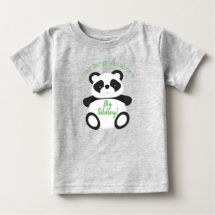 Panda Bear Big Brother Sister Baby T-shirt