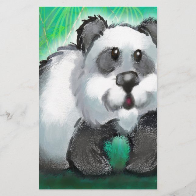 Panda Bear Briefpapier (Vorderseite)
