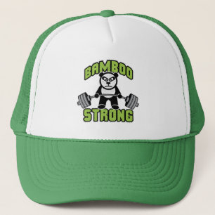 Panda Bear Cartoon - Bamboo Strong - Deadlift Truckerkappe