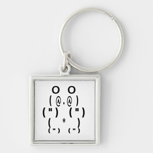 Panda Bear Computer Symbol Schlüsselanhänger (Vorne)