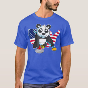 Panda Bear Curling USA T-Shirt