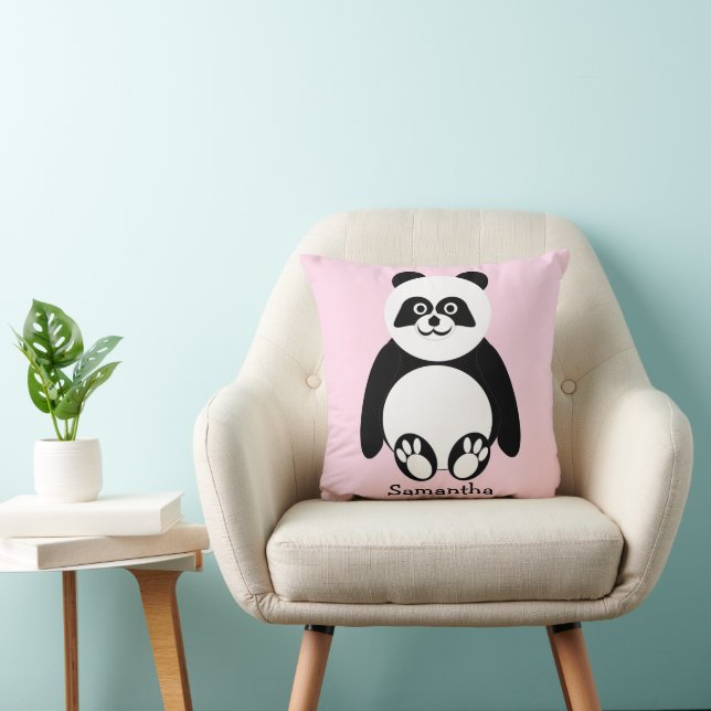 Panda Bear Design Personalised Kissen (Stuhl )