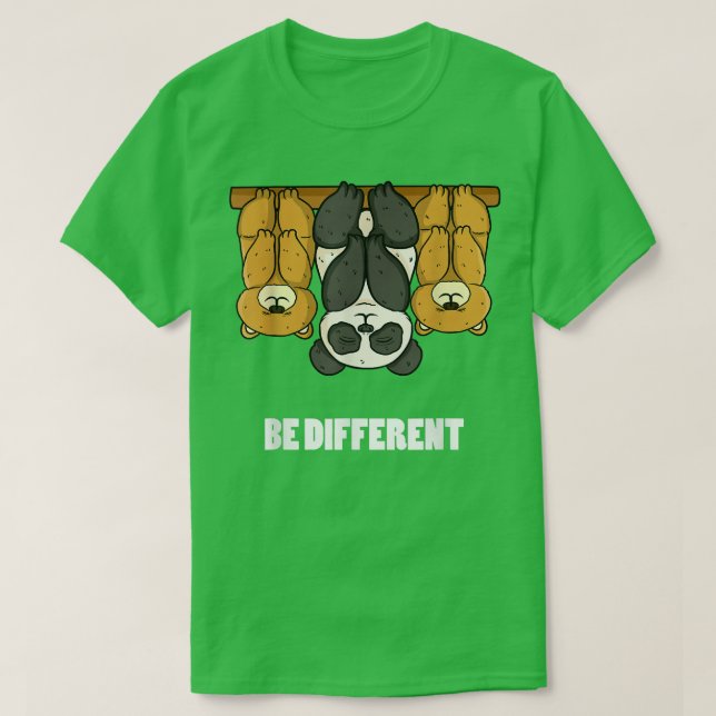 Panda-Bear Edition Be Different  T-Shirt (Design vorne)