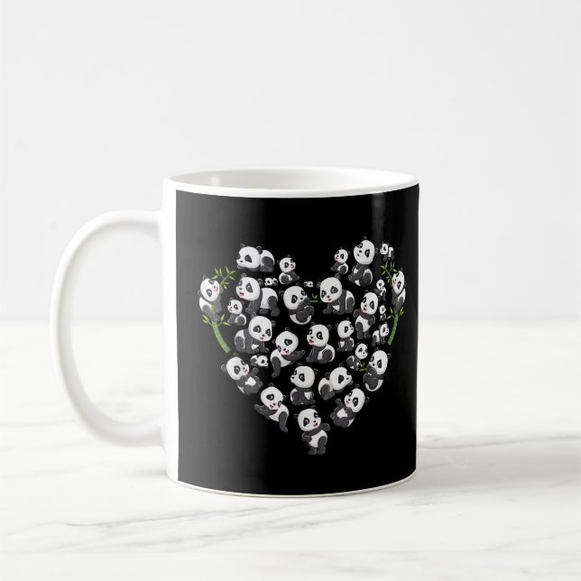Panda Bear Er Panda für Kaffeetasse (Links)