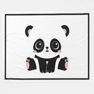 Panda Bear Fleecedecke