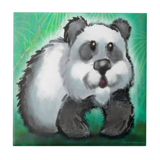 Panda Bear Fliese (Vorderseite)
