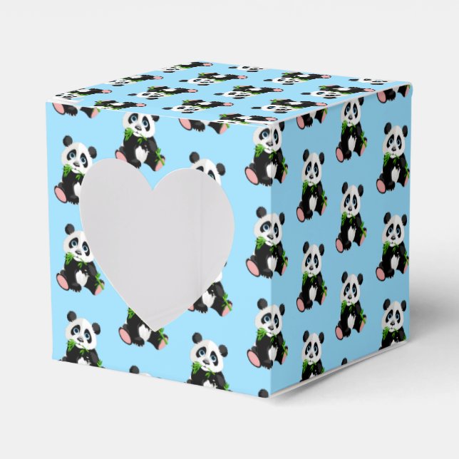 Panda Bear Gastgeschenk Box Geschenkschachtel (Vorderseite)