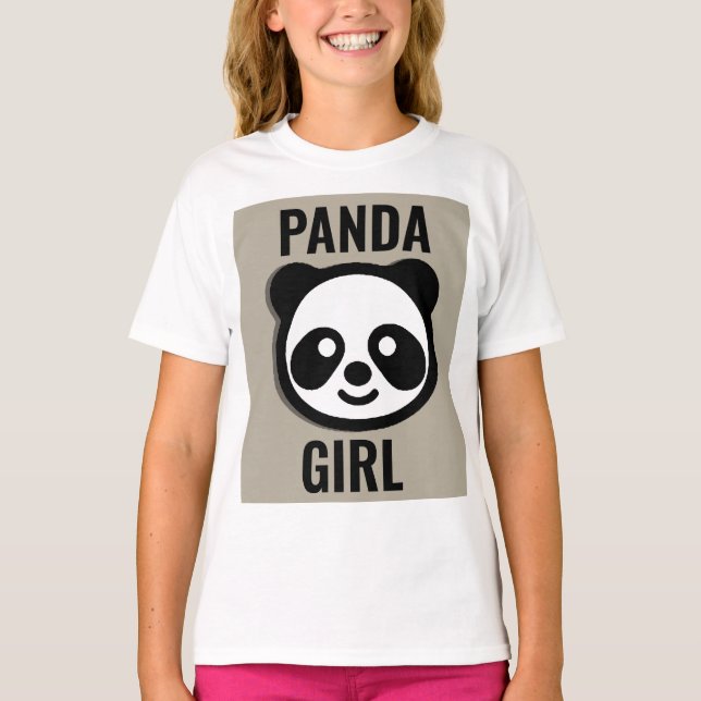 PANDA BEAR GIRLS T - SHIRT (Vorderseite)