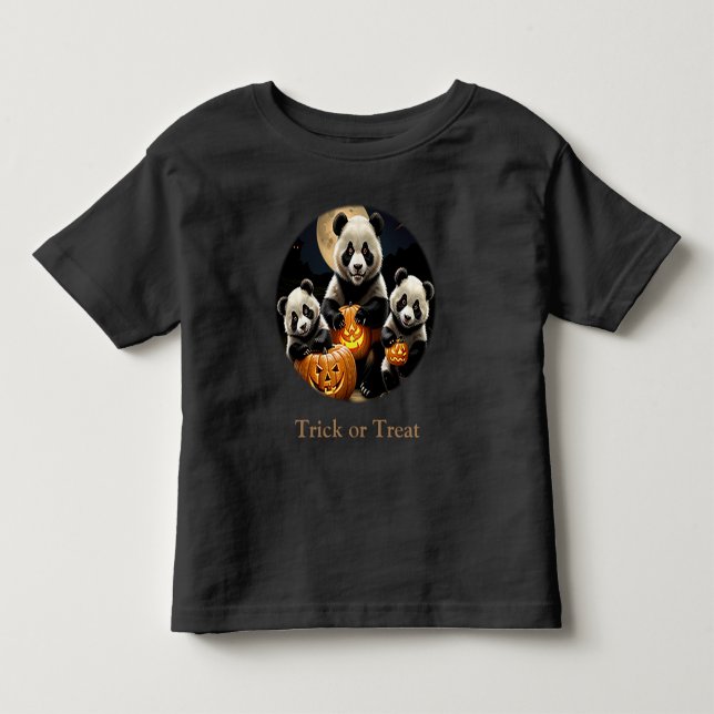 Panda Bear Halloween Kleinkind T-shirt (Vorderseite)