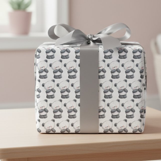 Panda Bear Hug Wrapping Paper Sheets Geschenkpapier Set (Panda Bear Hug Wrapping Paper Sheets)