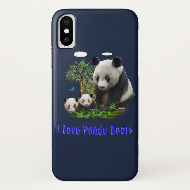 Panda Bear I-Telefongehäuse Case-Mate iPhone Hülle (Rückseite)