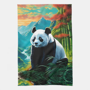 Panda Bear in den Wolken Geschirrtuch