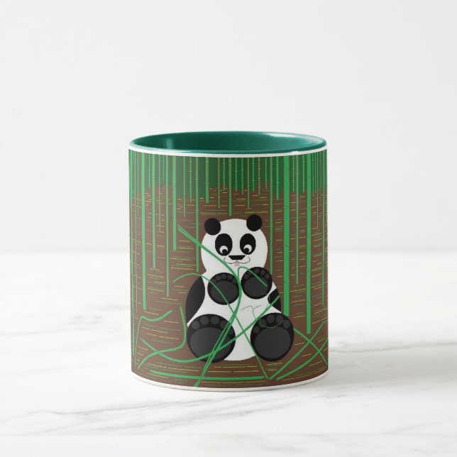Panda Bear in der Tasse Bamboo Forest (Zentrum)