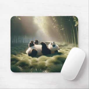 Panda Bear in Sunshine Mousepad
