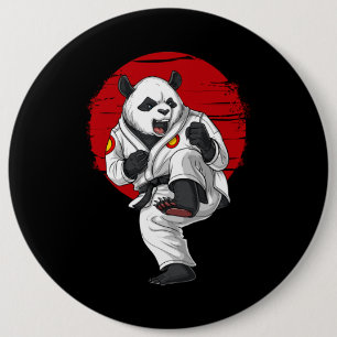 Panda Bear Karate Button