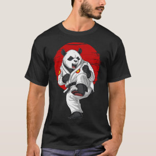 Panda Bear Karate Kickboxing Kung Fu Taekwondo Mar T-Shirt