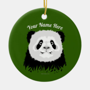 Panda Bear Keramik Ornament