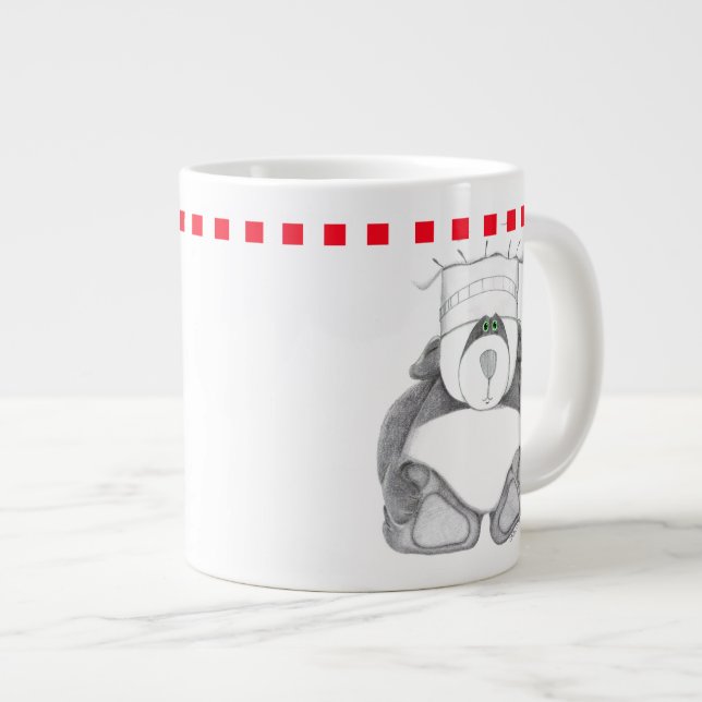 Panda Bear Keramik Tasse (Vorderseite Rechts)