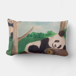 Panda Bear Kids Geschenkkissen personalisieren Lendenkissen