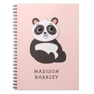 Panda Bear Kid's Niedlich Notizblock